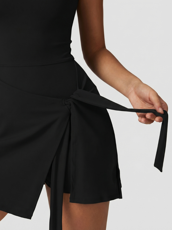 Carys | Sleeveless Side-Tie Wrap Mini Dress