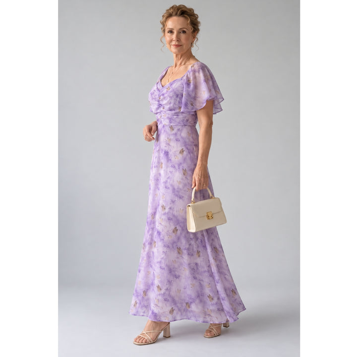 Vaelis |  Flutter Sleeve Midi Dress