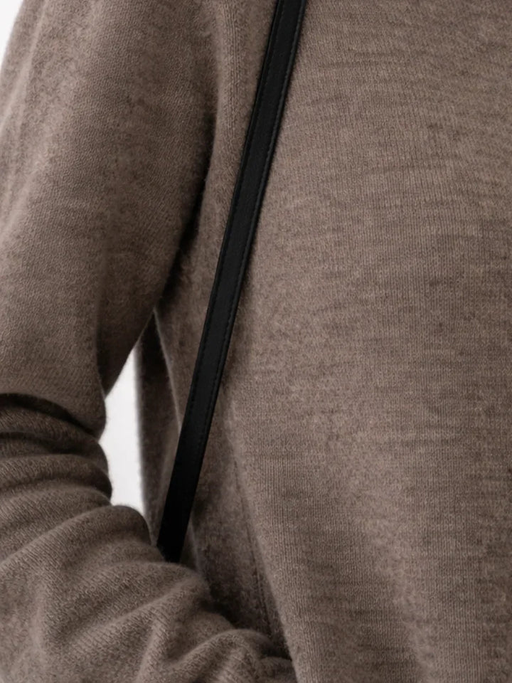 Lena | Relaxed Turtleneck Knit Maxi Dress